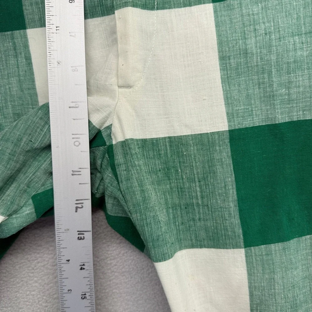 Vintage Trousers Men's 29x30 Green Plaid Wide Leg Talon 70s Connell Lucas Chelf